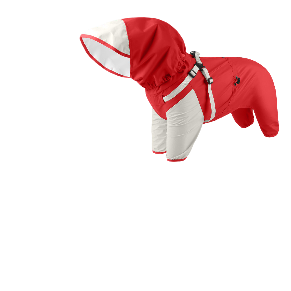 Dog four-legged raincoat