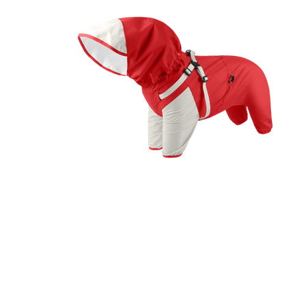 Dog four-legged raincoat