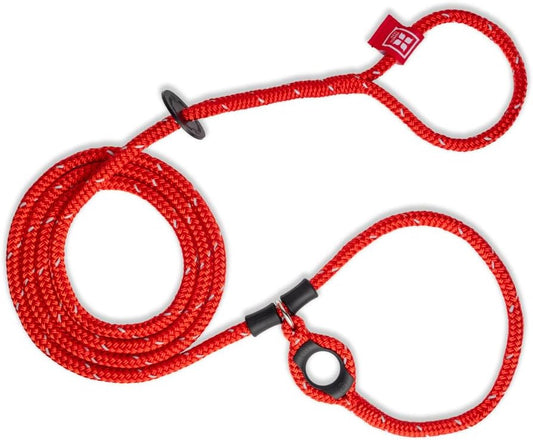 No Pull Dog Harness and Leash Set, anti Pull Dog Harness for All Breeds and Sizes, One-Piece Cushioned Rope Design Safely Prevents Escaping and Pulling (Small/Medium, Red/Reflective)